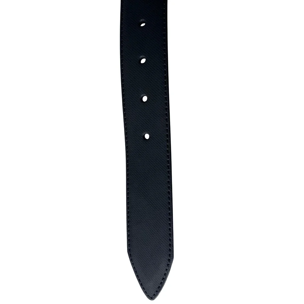 London Fog Mens Reversible Belt Size 36 Black‎ Brown Classic Buckle